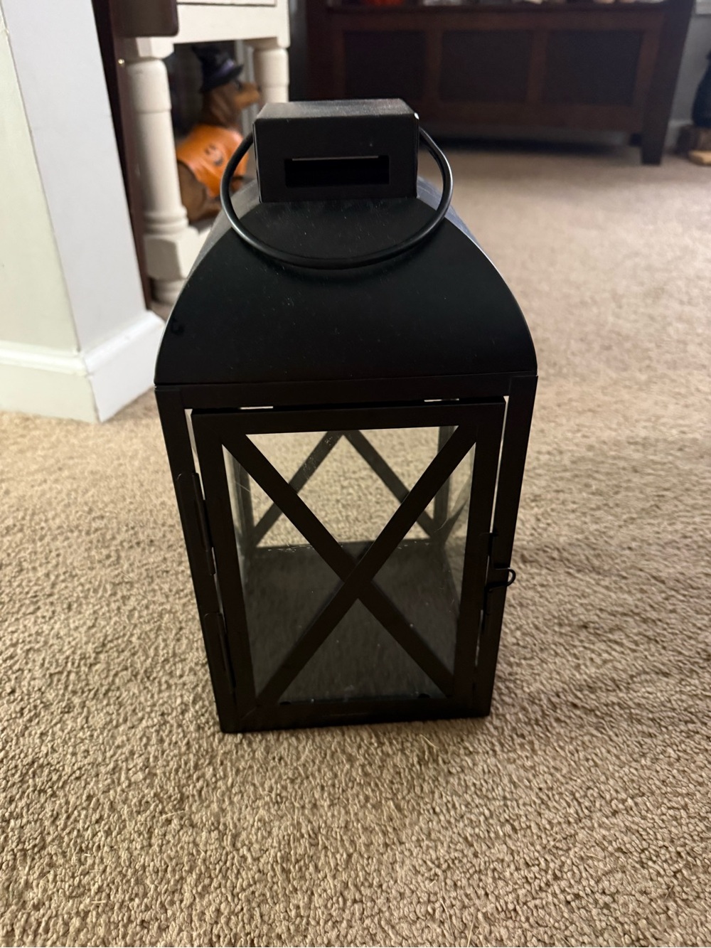 Black Metal Decorative Lantern - Home Accents